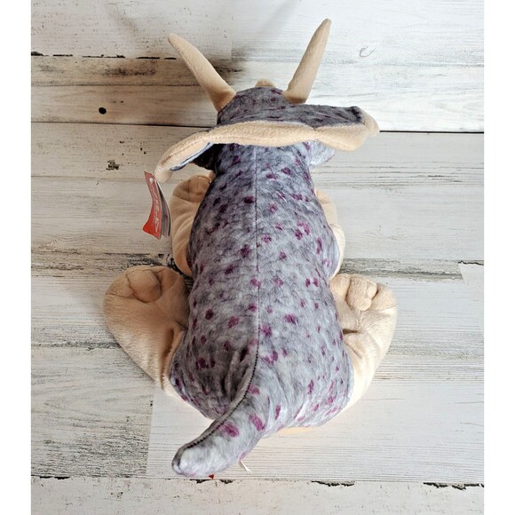 Wild Republic Plush Triceratops Dinosaur Stuffed Animal Toy Dino 12"  NWT - Picture 5 of 10